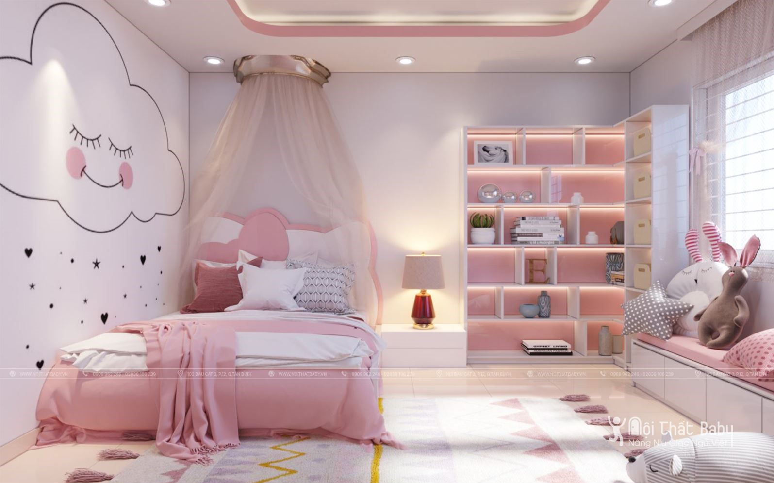Top 27 mẫu giường ngủ đẹp nhất năm 2020 dành cho bé gái